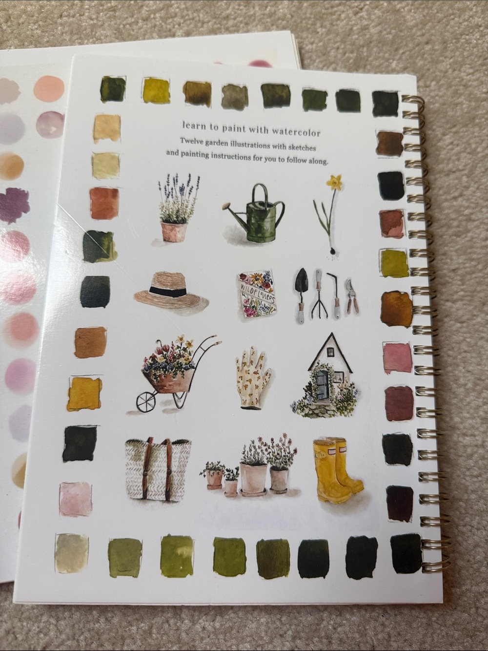 Floral Watercolor Spiral Notebooks TWO - Picture 2 of 7